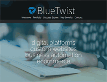 Tablet Screenshot of bluetwist.co.nz